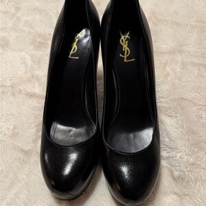 Yves Saint Laurent Leather Tribtoo 105 Platform Heel Pump